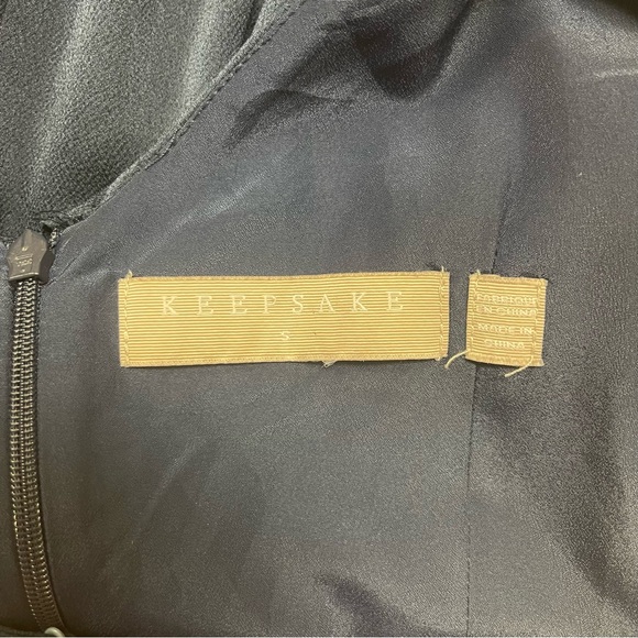 KEEPSAKE the Label Dress‎ Women’s Size Small Navy Blue Love Bound Midi Frilly - Picture 14 of 15